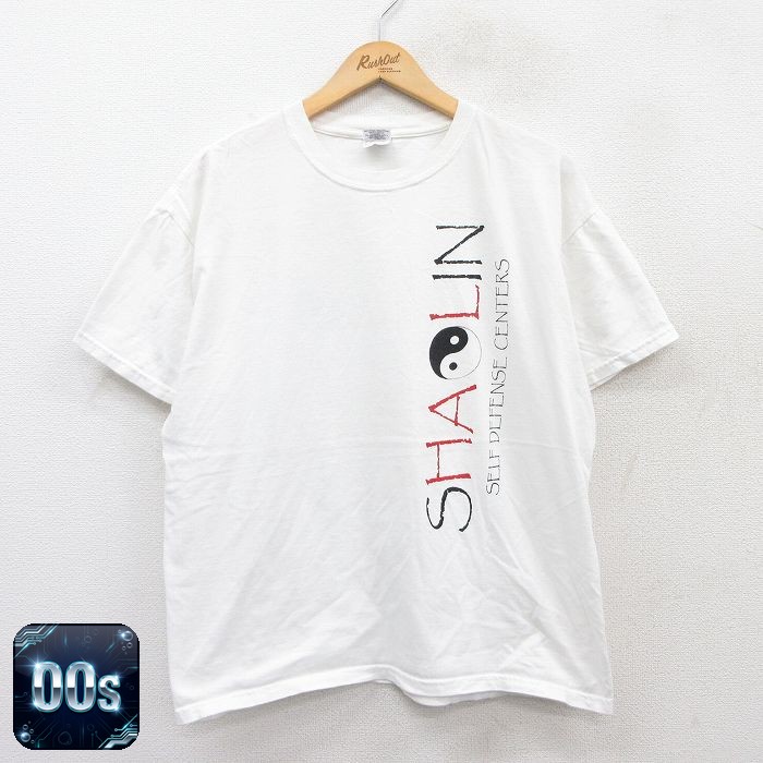 【50%OFF】00s 半袖Tシャツ 陰陽 ホワイト XL | 古着