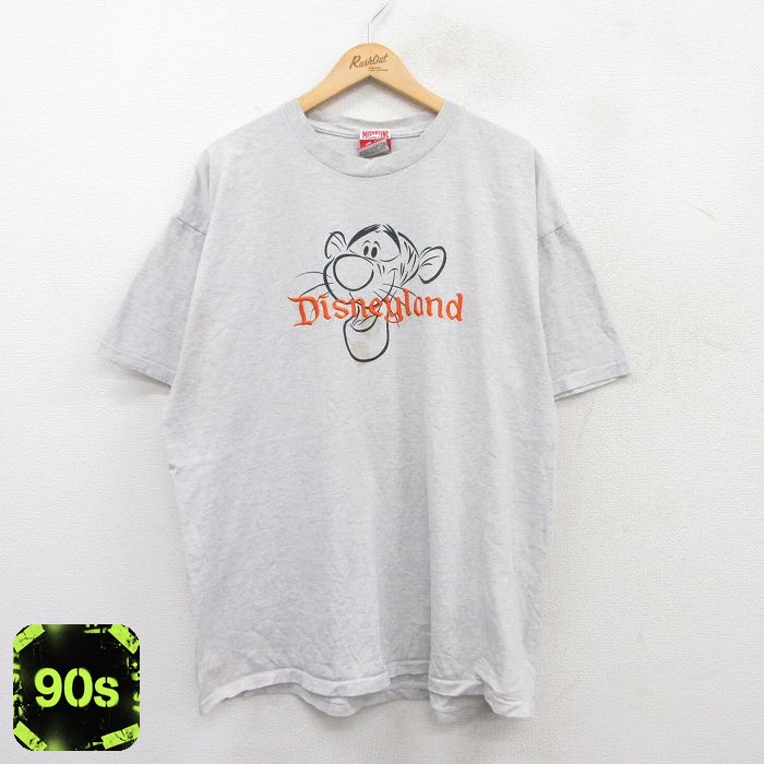 【50%OFF】90s 半袖Tシャツ くまのプーさん グレー XL | 古着
