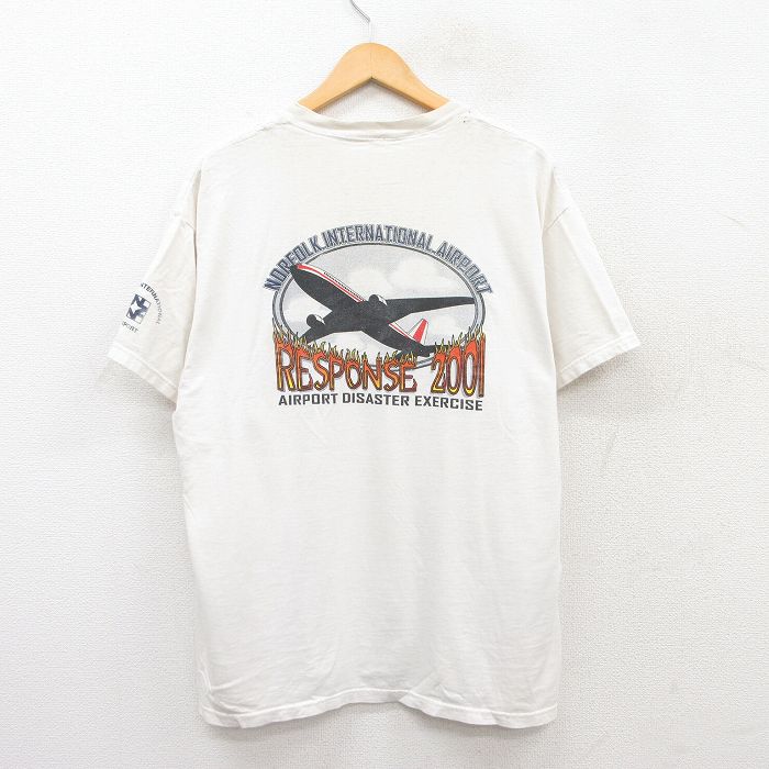 【50%OFF】00s 半袖Tシャツ 飛行機 ホワイト XL | 古着