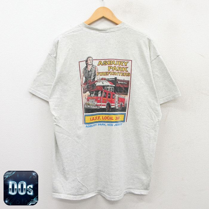 【50%OFF】フルーツオブザルーム 00s 半袖Tシャツ 消防署 グレー XL | 古着