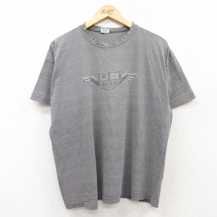 ユニオンベイ 90s 半袖Tシャツ ビッグロゴ グレー XL | 古着