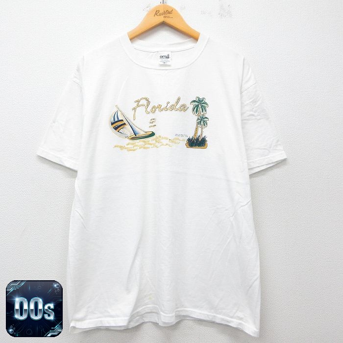 【50%OFF】00s 半袖Tシャツ フロリダ ホワイト XL | 古着