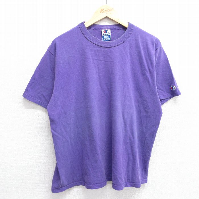 チャンピオン 90s 半袖Tシャツ パープル L | 古着