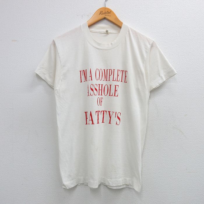 S★古着 スクリーンスターズ 半袖 ビンテージ Tシャツ メンズ 80年代 80s PATTYS クルーネック 白 ホワイト 25jun03 中古