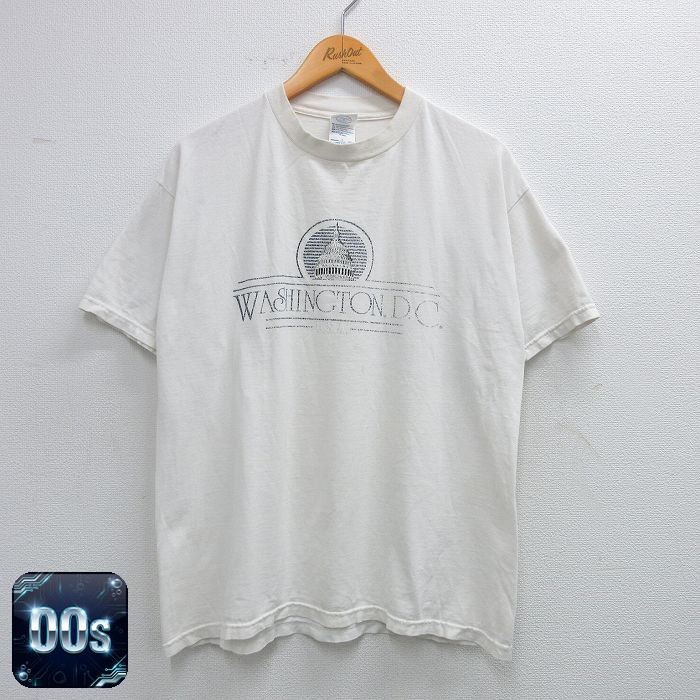 【50%OFF】00s 半袖Tシャツ ワシントンDC ホワイト L | 古着