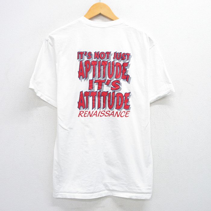 【50%OFF】L★古着 フルーツオブザルーム 半袖 ビンテージ Tシャツ メンズ 00年代 00s TNHS コットン クルーネック 白 ホワイト 25jun04 中古