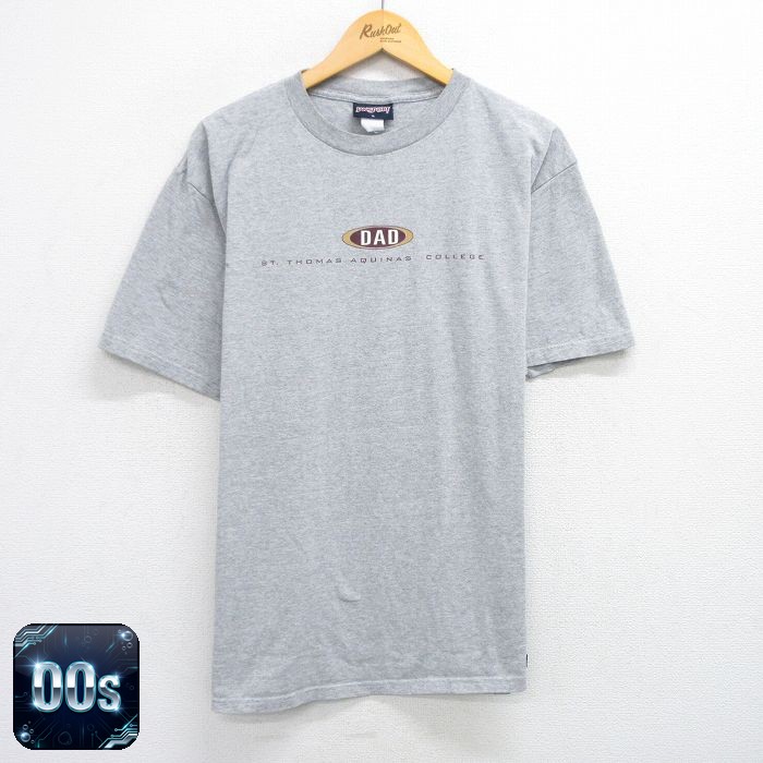 【50%OFF】ジャンスポーツ 00s 半袖Tシャツ セントトーマスアクィナス グレー XL | 古着