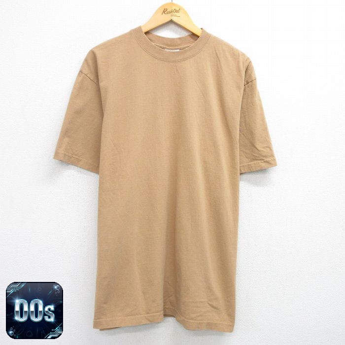 【50%OFF】00s 半袖Tシャツ 濃ベージュ XL | 古着
