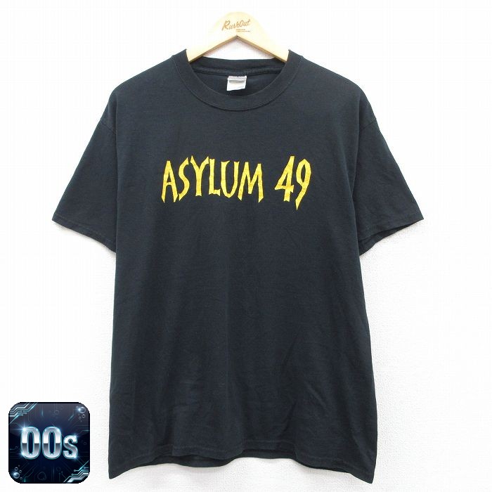 【50%OFF】00s 半袖Tシャツ ASYLUM49 ブラック L | 古着