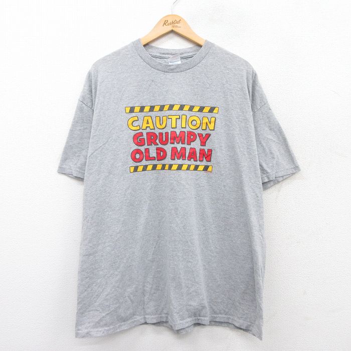 00s 半袖Tシャツ OLDMAN グレー霜降り XL | 古着