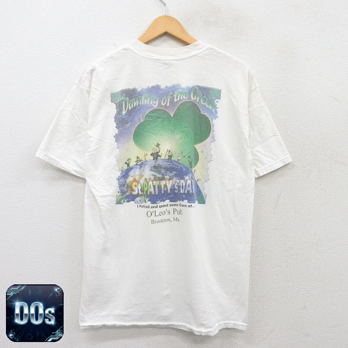 【50%OFF】00s 半袖Tシャツ クローバー ホワイト L | 古着