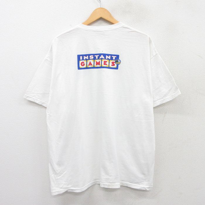 00s 半袖Tシャツ INSTANT GAMES ホワイト XL | 古着