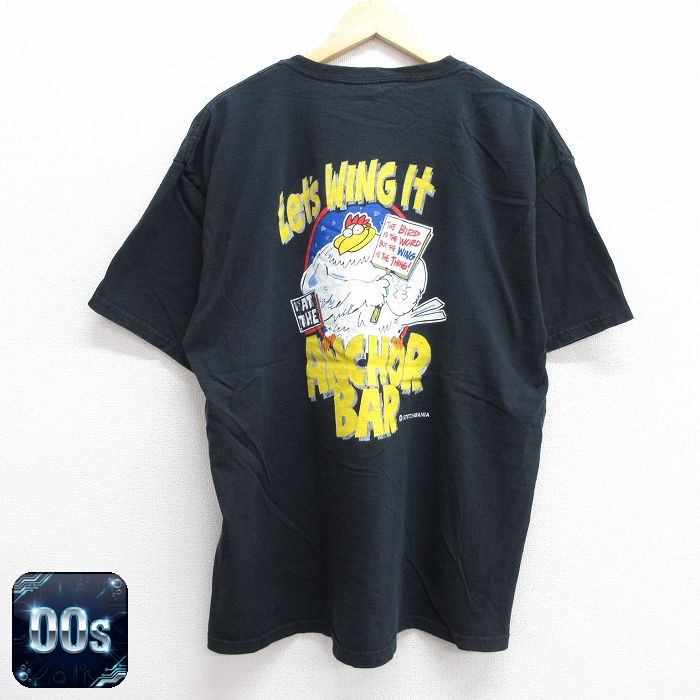 【50%OFF】00s 半袖Tシャツ ANCHOR BAR ブラック XL | 古着