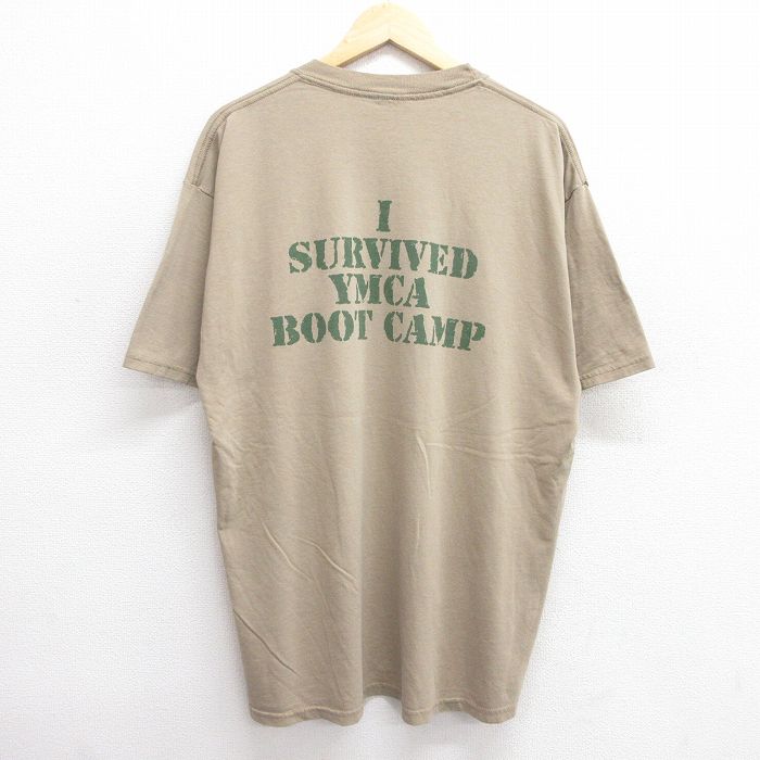 00s 半袖Tシャツ YMCA ベージュ XL | 古着