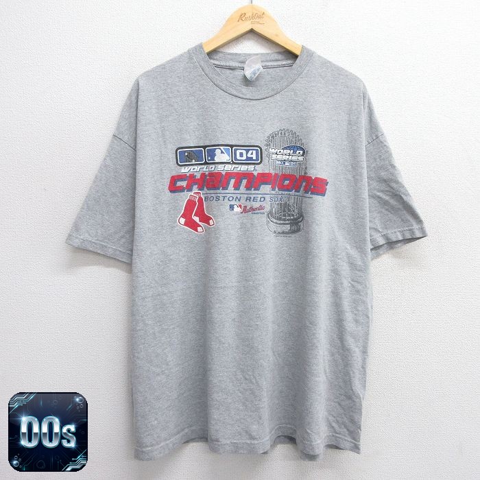 【50%OFF】00s 半袖Tシャツ ボストンレッドソックス グレー霜降り XL | 古着