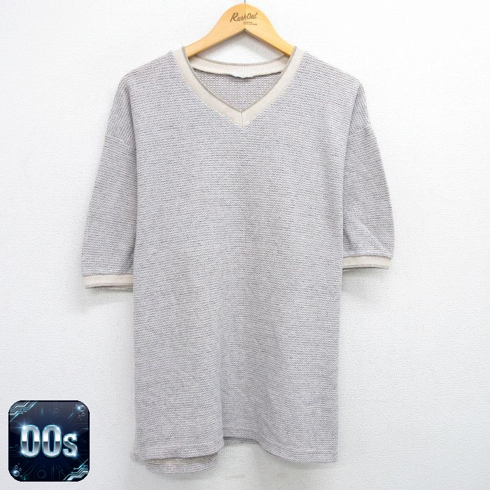 【50%OFF】00s 半袖Tシャツ Vネック グレー XL | 古着