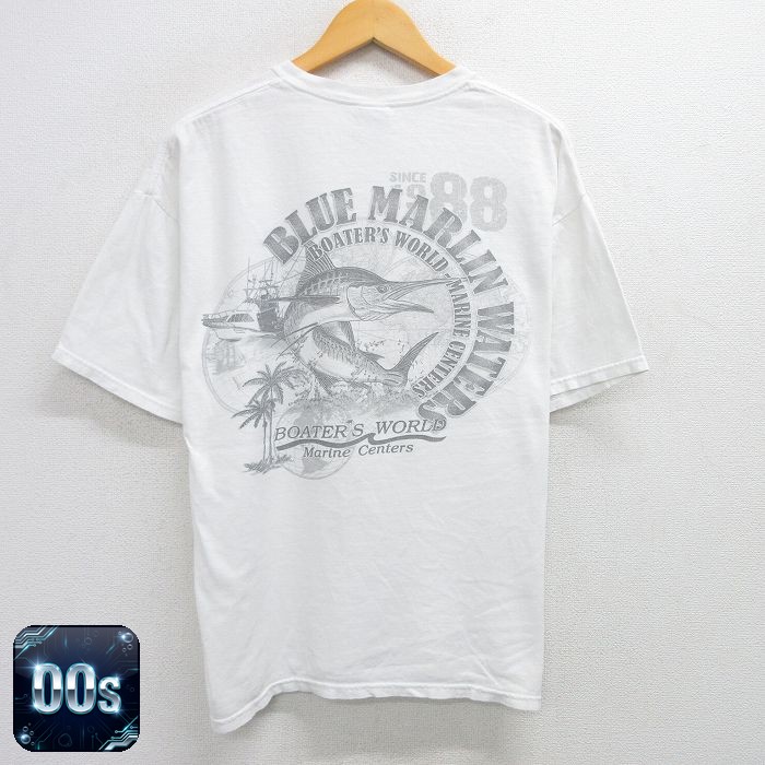 【50%OFF】00s 半袖Tシャツ カジキ ホワイト XL | 古着
