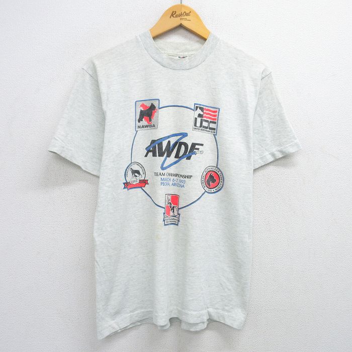 フルーツオブザルーム 90s 半袖Tシャツ AWDF グレー M | 古着