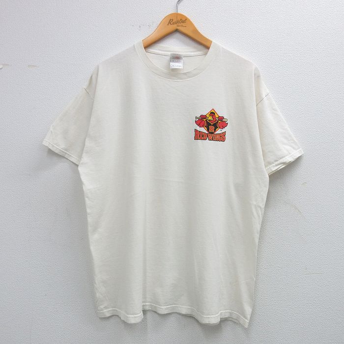 フルーツオブザルーム 00s 半袖Tシャツ レッドウィングス ホワイト XL | 古着