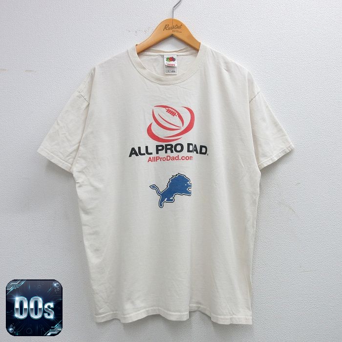 【50%OFF】フルーツオブザルーム 00s 半袖Tシャツ ALL PRO DAD ホワイト XL | 古着