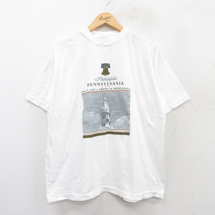 90s 半袖Tシャツ ペンシルベニア ホワイト XL | 古着