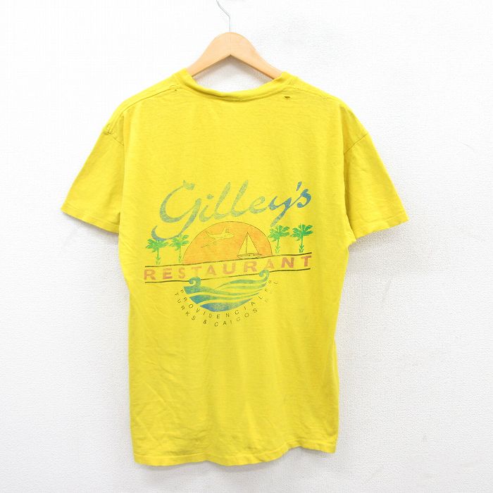 90s 半袖Tシャツ gilleys イエロー XL | 古着