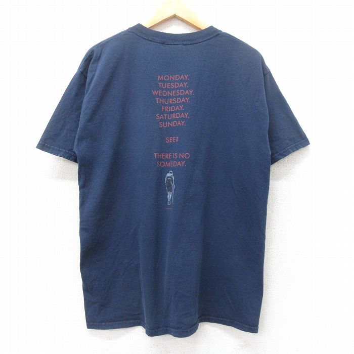 L★古着 半袖 ビンテージ Tシャツ メンズ 00年代 00s Appalachian Trail コットン クルーネック 紺 ネイビー 【spe】 25jul08 中古