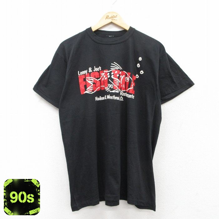 【50%OFF】90s 半袖Tシャツ ブラック XL | 古着