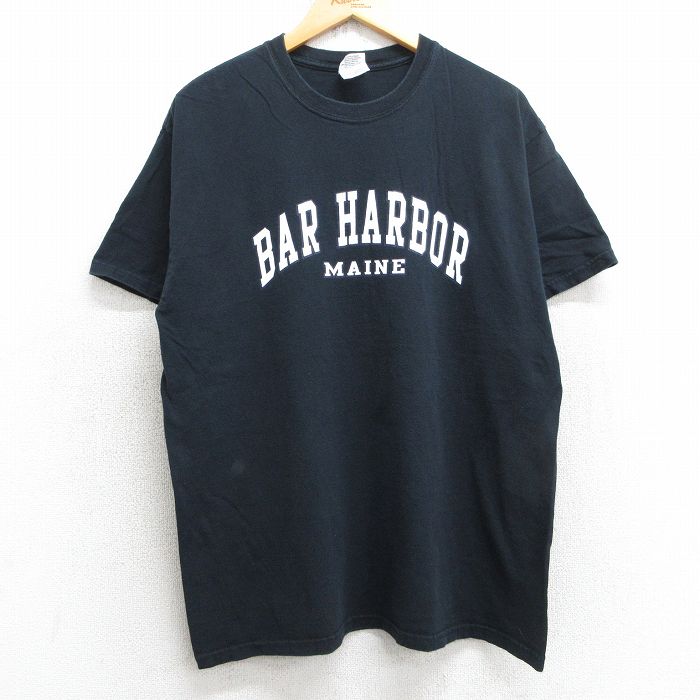 バーハーバー 00s 半袖Tシャツ ブラック L | 古着