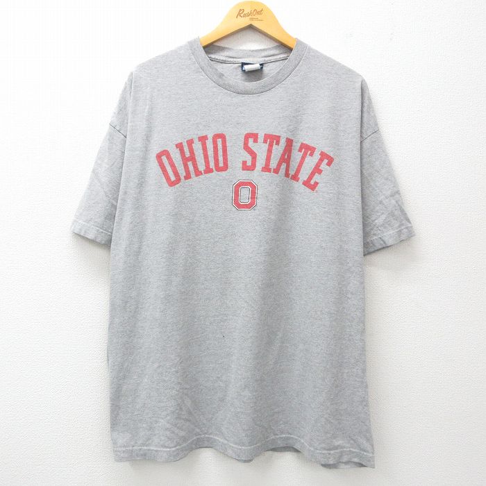 00s 半袖Tシャツ オハイオステート グレー霜降り XL | 古着
