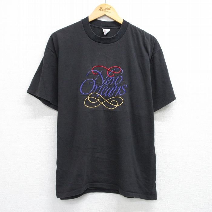 【50%OFF】80s 半袖Tシャツ ニューオーリンズ ブラック XL | 古着