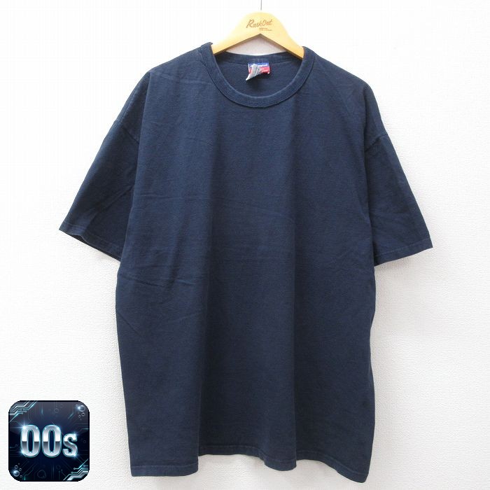 【50%OFF】チャンピオン 00s 半袖Tシャツ ネイビー XL | 古着
