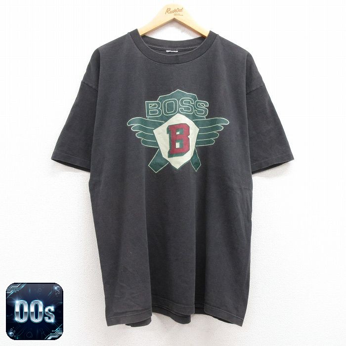 【50%OFF】ボス 00s 半袖Tシャツ BOSS ブラック XL | 古着