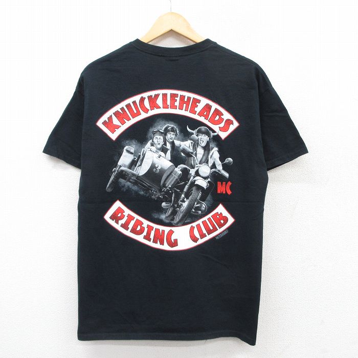 L★古着 半袖 Tシャツ メンズ 映画 3ばか大将 黒 ブラック 25jul11 中古