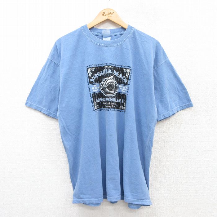 【50%OFF】XL★古着 半袖 ビンテージ Tシャツ メンズ 00年代 00s グレートホワイト 25jul11 中古