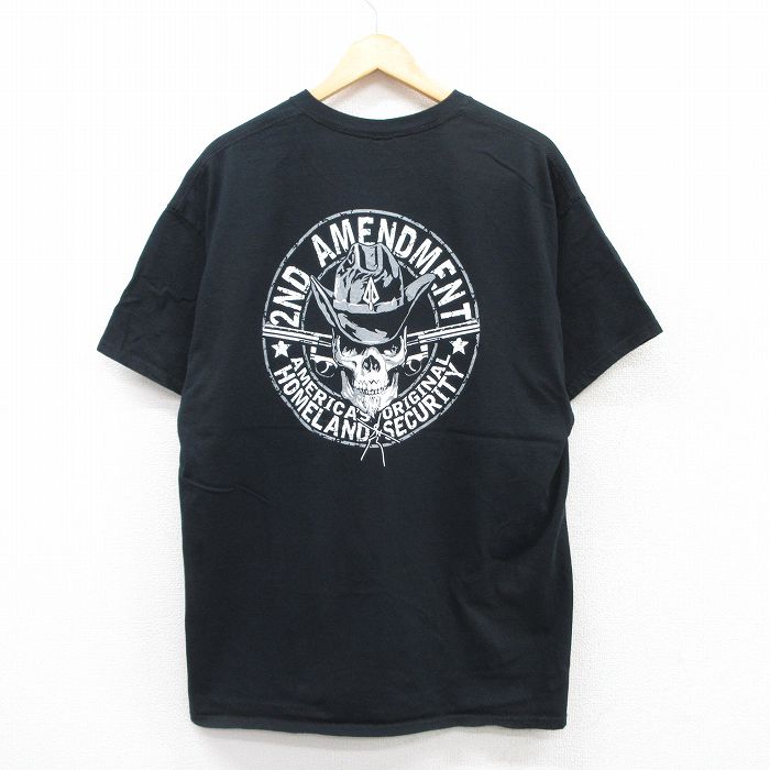 XL★古着 半袖 ビンテージ ロック バンド Tシャツ メンズ 00年代 00s テッドニュージェント コットン クルーネック 黒 ブラック 25jul11 中古