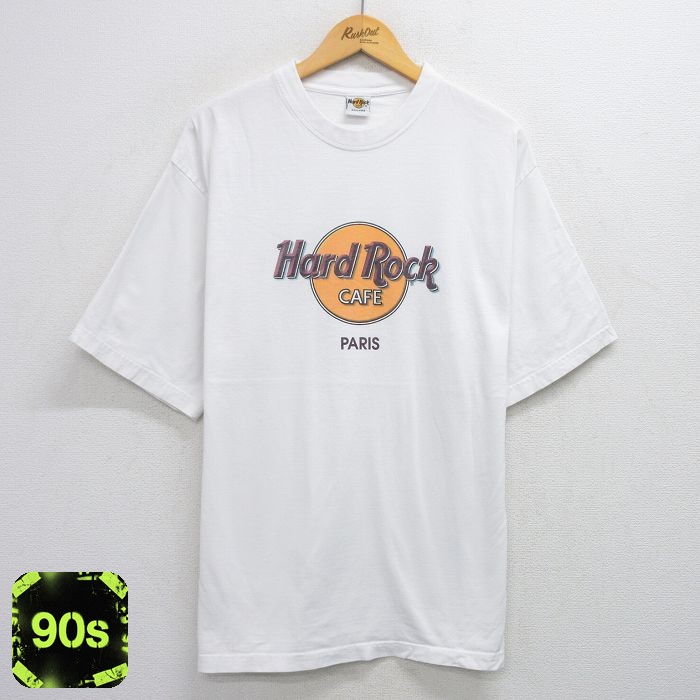 【50%OFF】ハードロックカフェ 90s 半袖Tシャツ パリ ホワイト XL | 古着