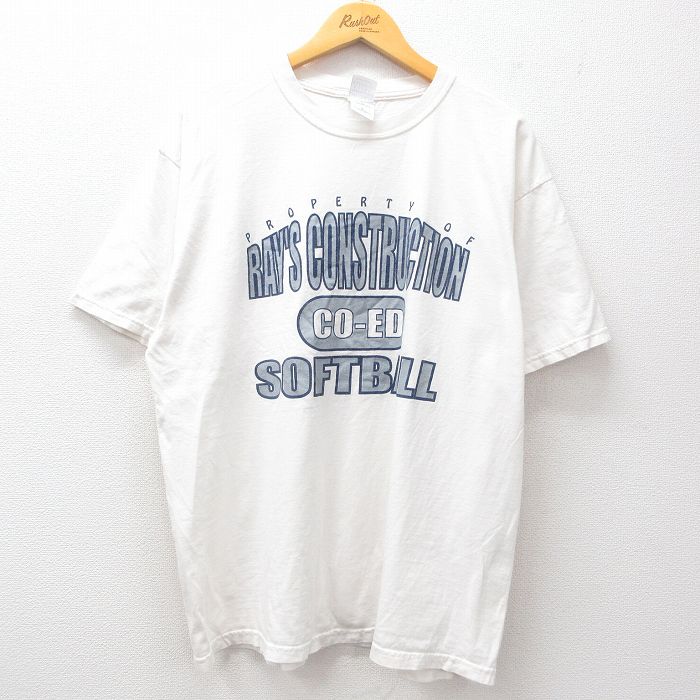 ソフトボール 半袖Tシャツ RAYS ホワイト XL | 古着