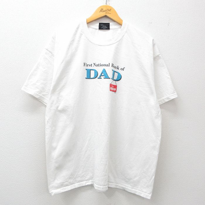 00s 半袖Tシャツ DAD ホワイト XL | 古着