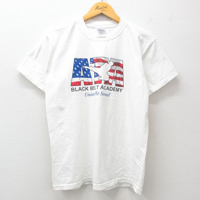 ATA 00s 半袖Tシャツ 空手 星条旗 ホワイト M | 古着