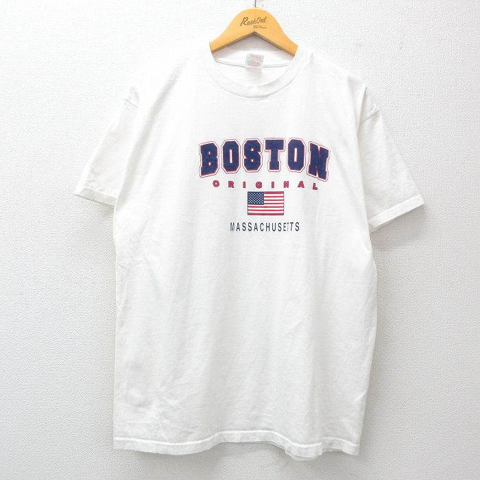 フルーツオブザルーム 00s 半袖Tシャツ ボストン ホワイト XL | 古着