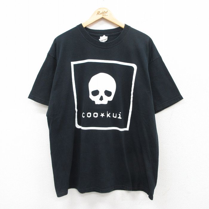 00s 半袖Tシャツ スカル ブラック XL | 古着