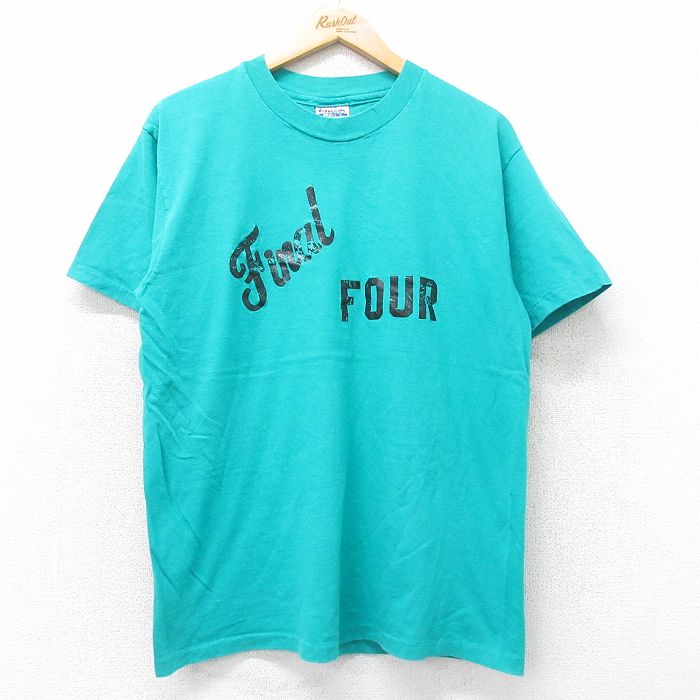 ヘインズ 80s 半袖Tシャツ Final FOUR ライトブルー M | 古着
