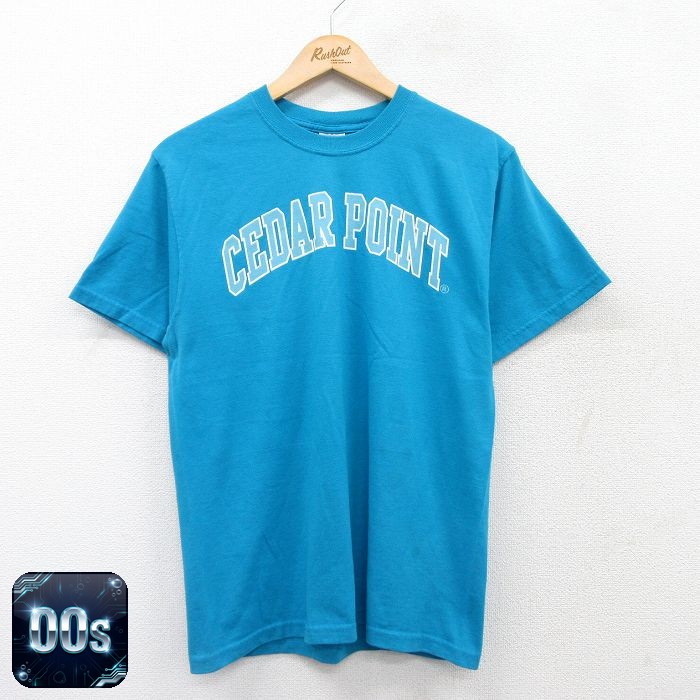 ジャージーズ 00s 半袖Tシャツ CEDAR POINT ライトブルー M | 古着