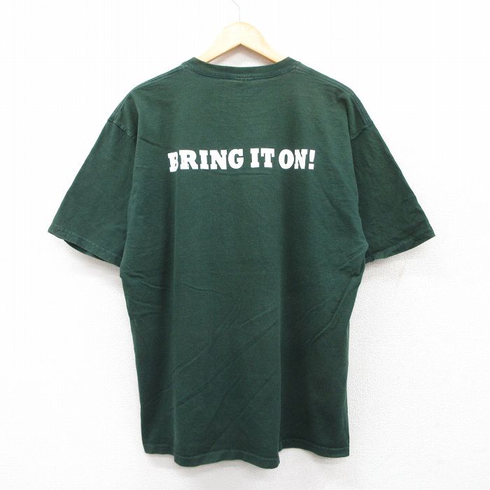 フルーツオブザルーム 00s 半袖Tシャツ BRING IT ON グリーン XL | 古着