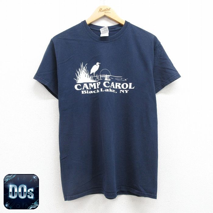 00s 半袖Tシャツ CAMP ネイビー M | 古着