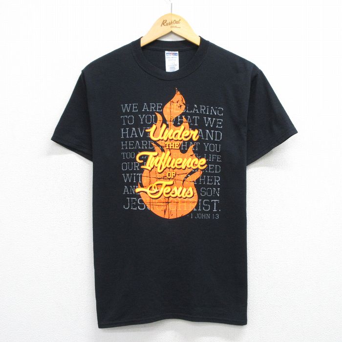 L★古着 ジャージーズ 半袖 ビンテージ Tシャツ メンズ 00年代 00s Under クルーネック 黒 ブラック 25jul23 中古