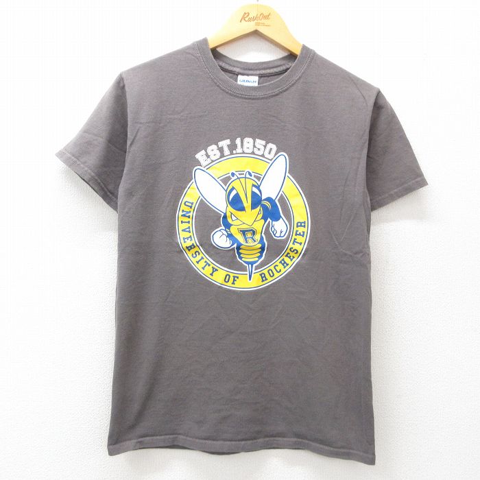 S★古着 半袖 ビンテージ Tシャツ メンズ 00年代 00s ROCHESTER コットン クルーネック 濃グレー 25jul23 中古
