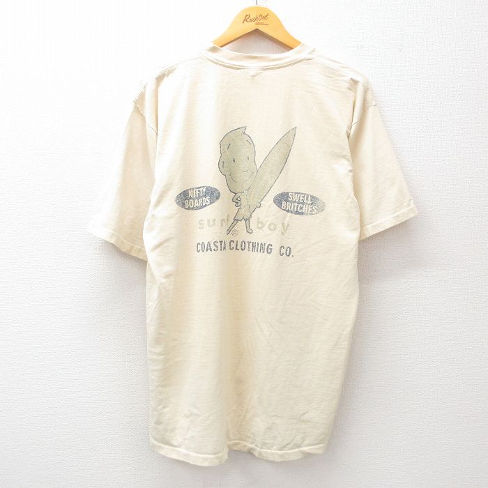 90s 半袖Tシャツ サーフボード イエロー XL | 古着