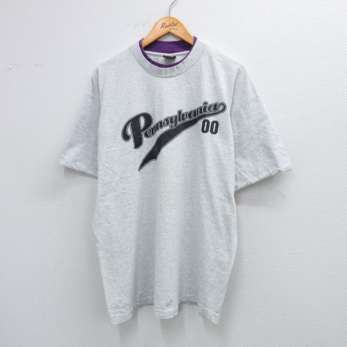 90s 半袖Tシャツ ペンシルベニア グレー XL | 古着